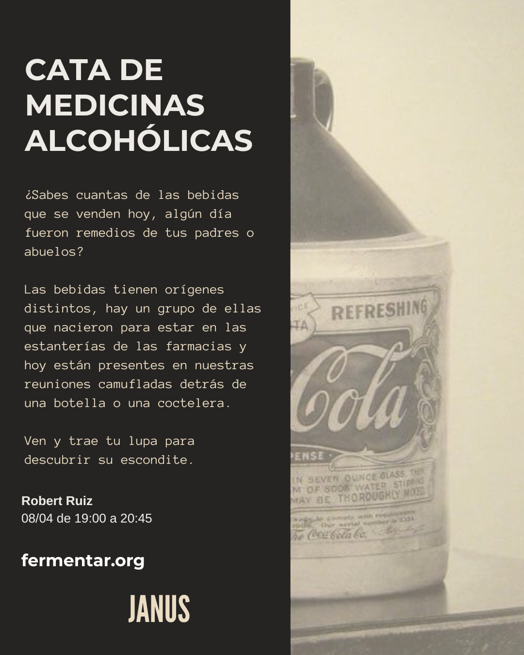 Cata de medicinas alcohólicas